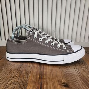 Converse Chuck Tayor All Star Low 1J794 Women 9 Gray Canvas Skater Sneaker Shoes